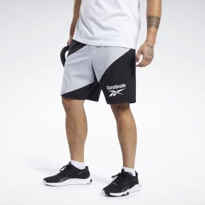 Spodenki Męskie Reebok Workout Ready Graphic Czarne PL 61ULAPZ